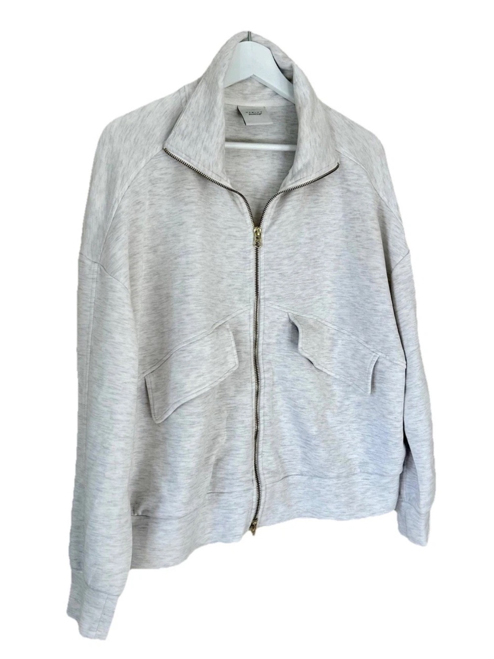 Varley DoubleSoft Crew in Light Heather Gray - Picture 6 of 12